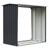 Vidaxl Brennholzschuppen 172x91x154 cm verzinkter Stahl -Anthrazit