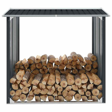Vidaxl Brennholzschuppen 172x91x154 cm verzinkter Stahl -Anthrazit