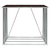 Vidaxl Brennholzschuppen 163x83x154 cm verzinkter Stahlbraun
