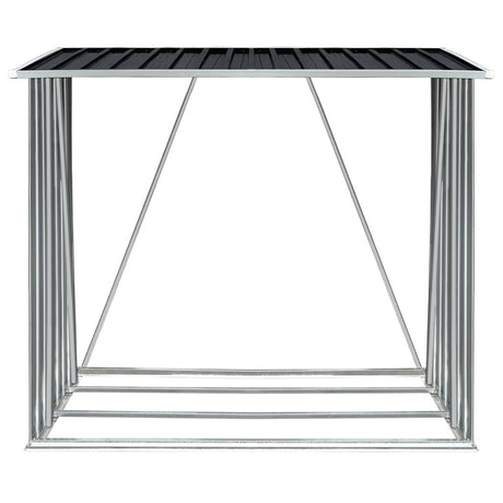 Vidaxl Brennholzschuppen 163x83x154 cm verzinkter Stahl -Anthrazit