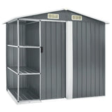 VidaXL Gartenhaus mit Gestell 205x130x183 cm eisengrau