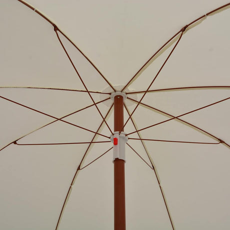 VIDAXL -Parasol mit Stahlpol 180 cm sandgeläutet