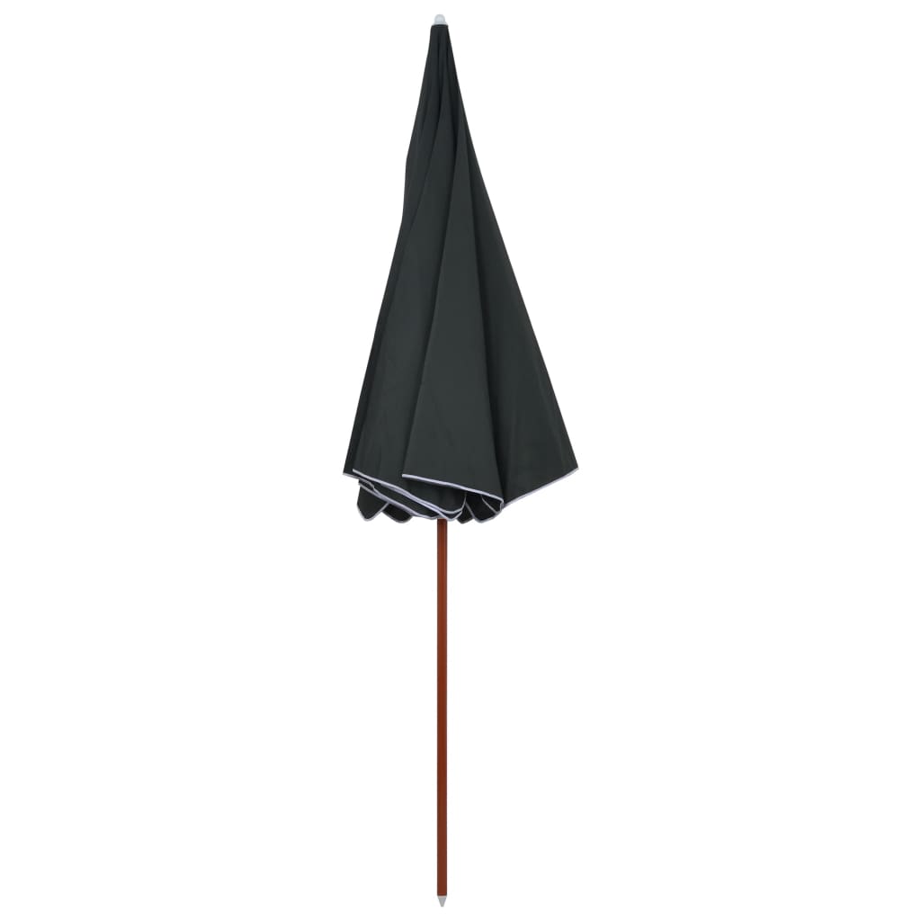 Vidaxl parasol met stalen paal 300 cm antracietkleurig