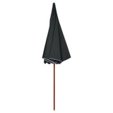 Vidaxl parasol met stalen paal 300 cm antracietkleurig
