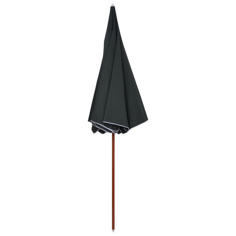 Vidaxl parasol met stalen paal 300 cm antracietkleurig