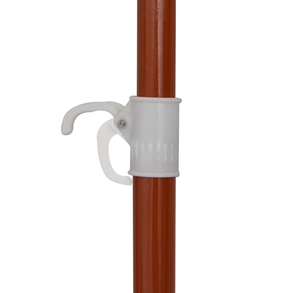 Vidaxl parasol met stalen paal 300 cm antracietkleurig