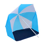 Vidaxl Strandparasol -Zelt 180 cm Stoff blau und weiß