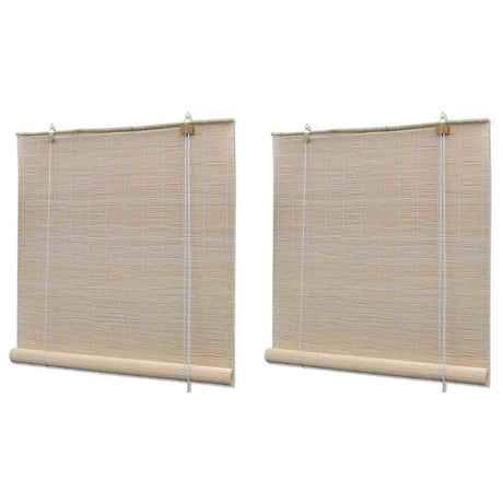 Vidaxx Rollos 2 Stk. 120x160 cm Bambus natur