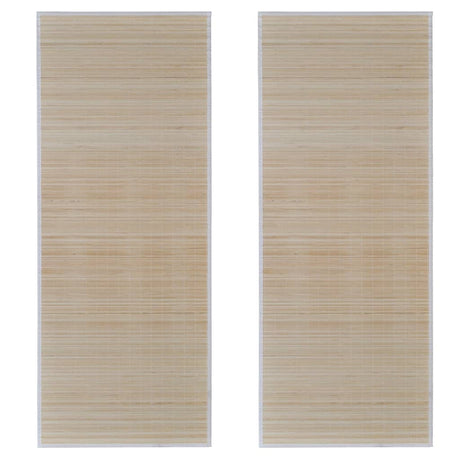 VIDAXL -Teppiche 2 PC Rechteckige 120x180 cm Bambus natürlich