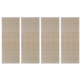 VIDAXL -Teppiche 4 ST Rechteckige 120x180 cm Bambus Natural