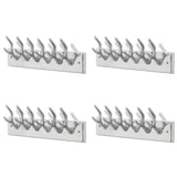 VIDAXL -Beschichtsregale 4 St Aluminium Silber gefärbt