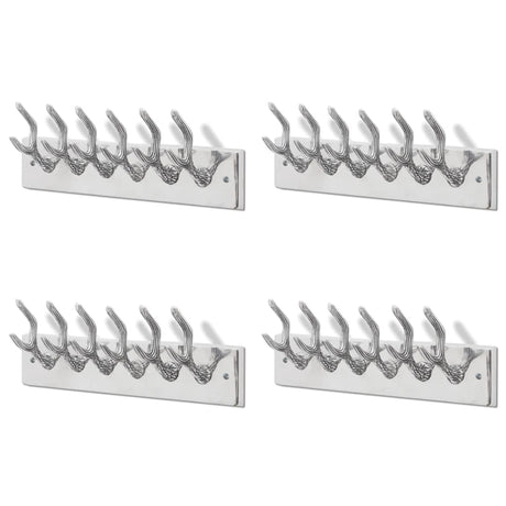 VIDAXL -Beschichtsregale 4 St Aluminium Silber gefärbt