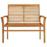 Vidaxl tuinbank 112 cm massief teakhout
