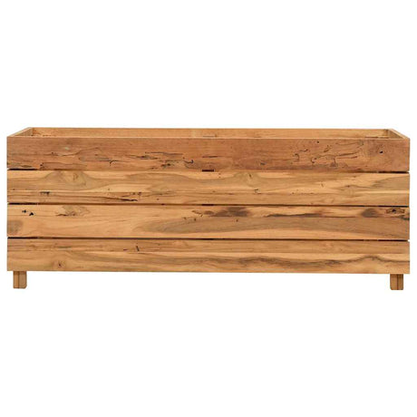 Vidaxl Pflanzer Einfügen 100x40x38 cm Recycling Teak und Stahl