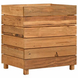 VIDAXL -Pflanzer erhoben 50 x 40 x 55 cm recyceltes Teak und Stahl