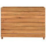 VIDAXL -Pflanzer Einfügen 100x40x72 cm Recycling Teak und Stahl