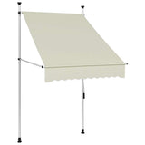 Vidaxl Luifel manuell ausziehbar 100 cm Creme
