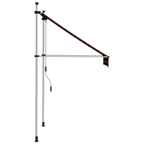 Vidaxx Markise manuell ausziehbar 100 cm Orange und Braun