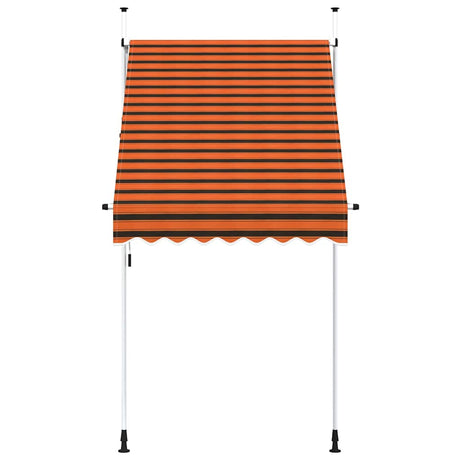 Vidaxl Luifel erstreckt sich manuell 150 cm orange und braun