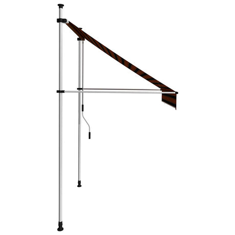 Vidaxx Markise manuell ausziehbar 200 cm Orange und Braun