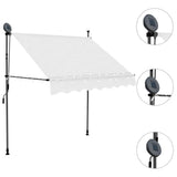 Vidaxl luifel mit LED 200 cm cremefarbener gelöscht