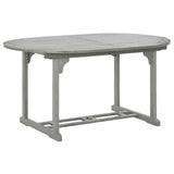 Vidaxl tuintafel 200x100x75 cm massief acaciahout grijs