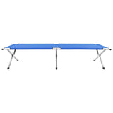 Vidaxl kampeerbed xxl 210x80x48 cm blauw