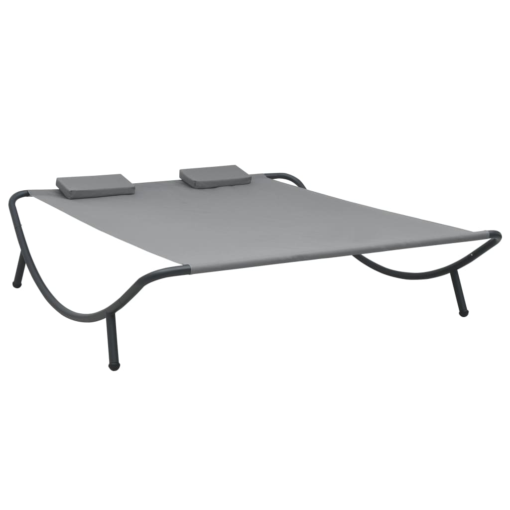 Vidaxl loungebed stof antraciet