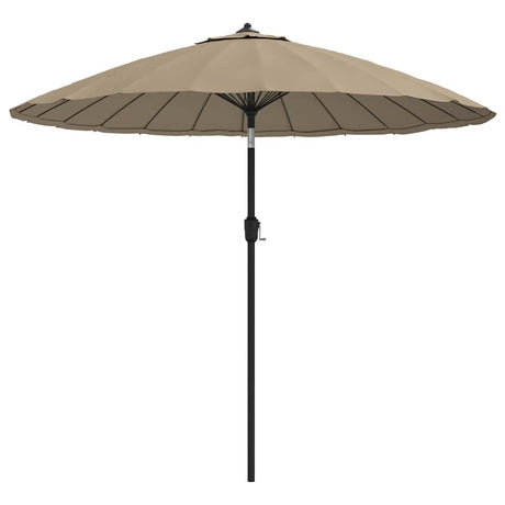 Vidaxl -Parasol mit Aluminiumpol 270 cm Taupe