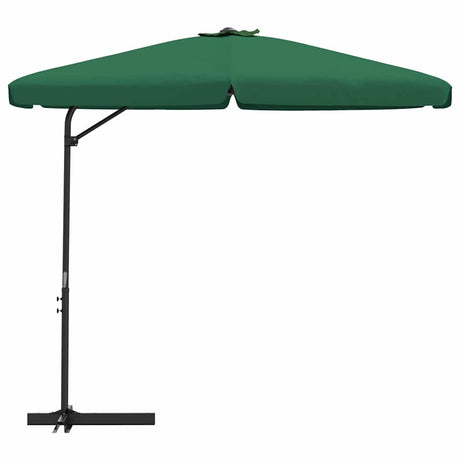 Vidaxl parasol met stalen paal 300 cm groen
