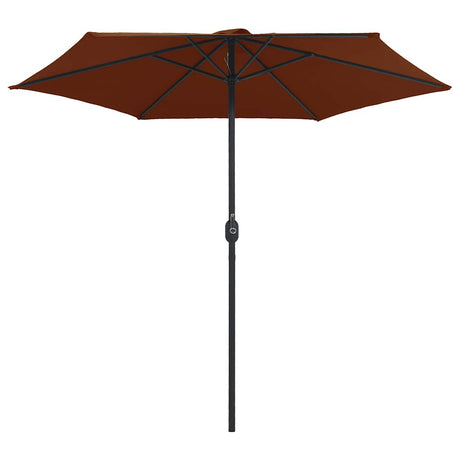 VIDAXL -Parasol mit Aluminiumpol 270x246 cm Terracotta -gelöscht