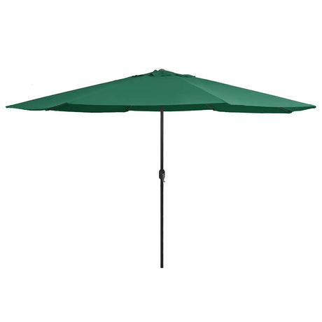 Vidaxl Sonnenschirm mit Metallstange 390 cm grün