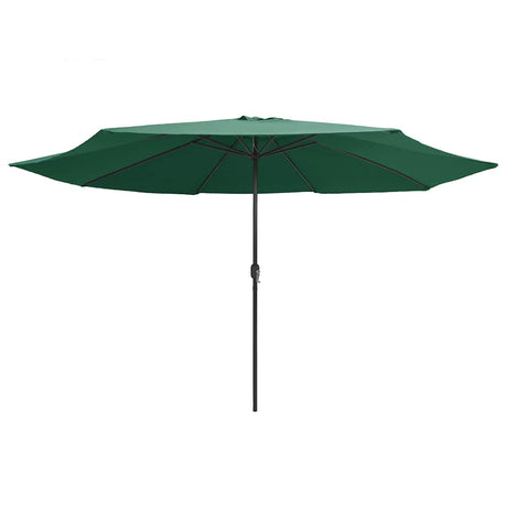 Vidaxl Sonnenschirm mit Metallstange 390 cm grün