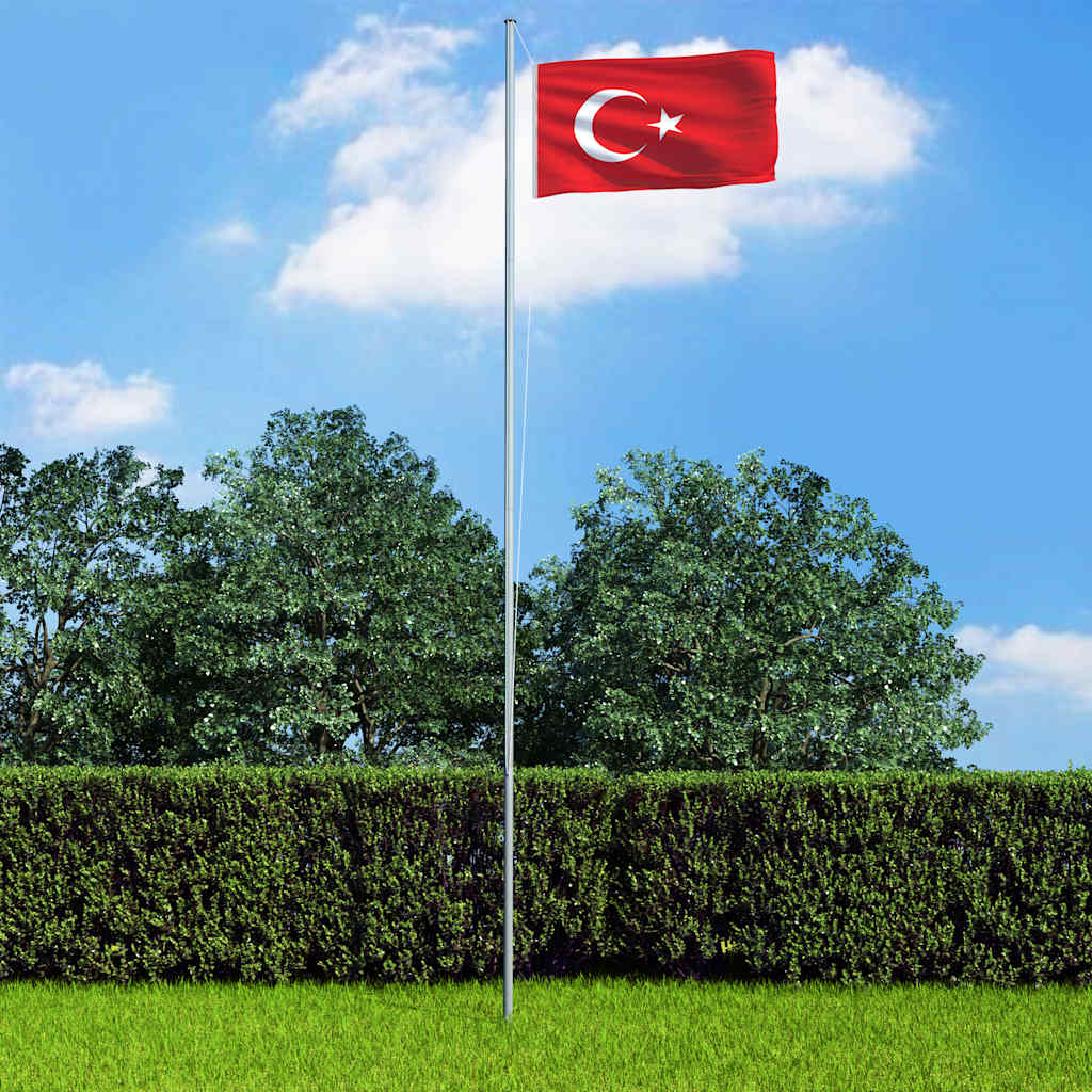 Vidaxl vlag turkije 90x150 cm