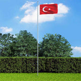 Vidaxl vlag turkije 90x150 cm