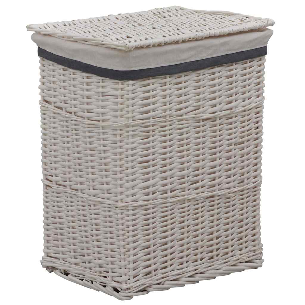 Vidaxl Waschkorb Willows weiß