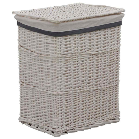 Vidaxl Waschkorb Willows weiß