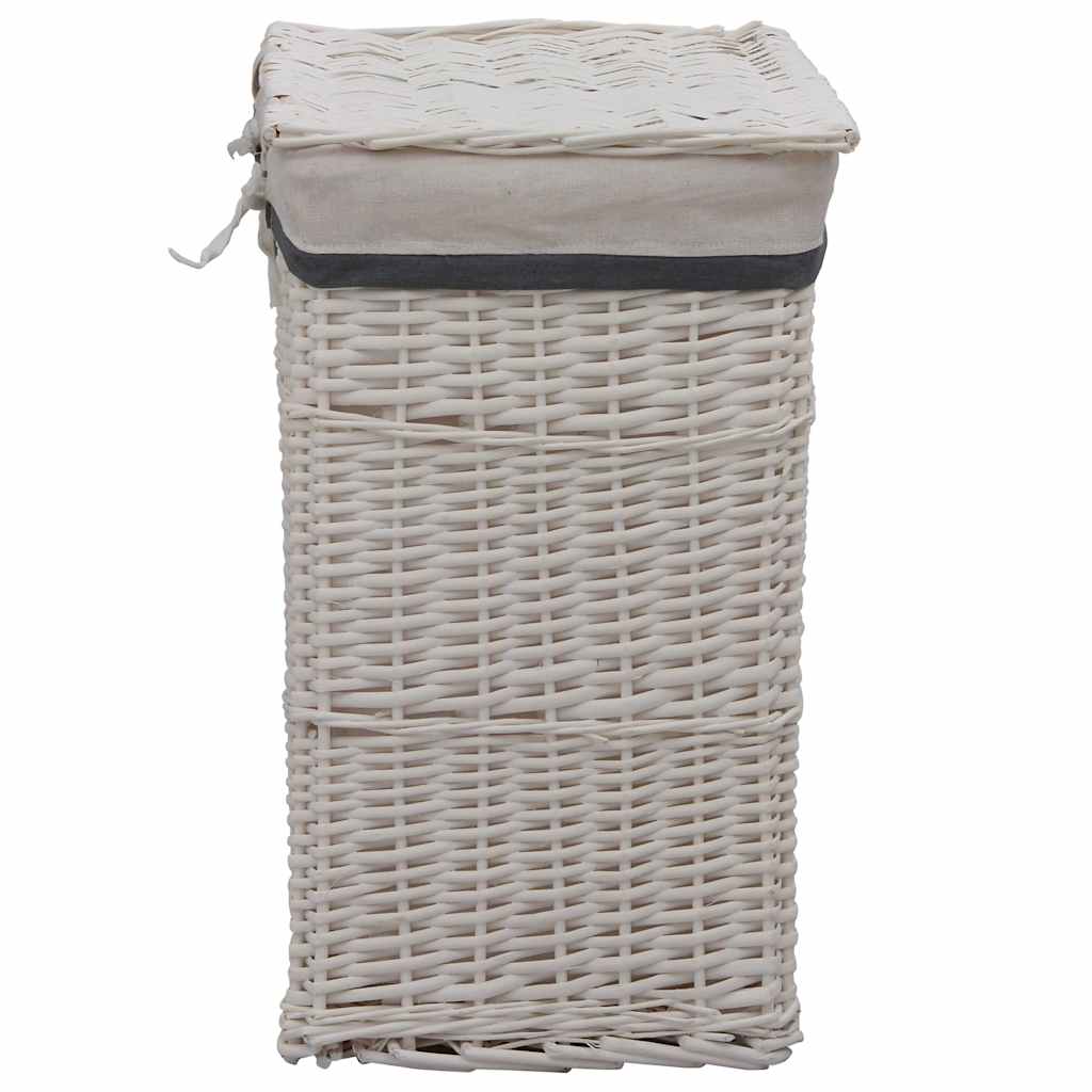 Vidaxl Waschkorb Willows weiß
