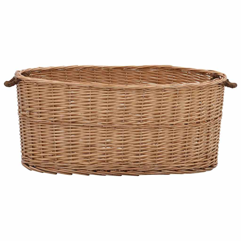Vidaxl Holzkorb mit Griffen 78x54x34 cm Natural Willow Wood