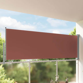 Vidaxl tuinscherm uittrekbaar 120x300 cm bruin