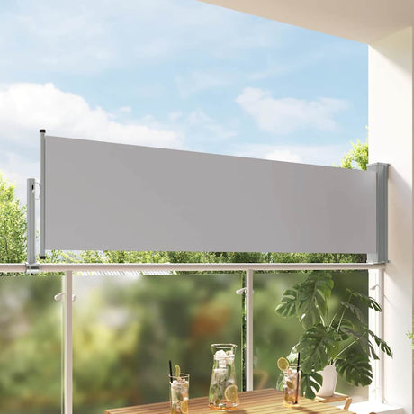 Vidaxl Garden Bildschirm ausziehbar 80x300 cm Grau