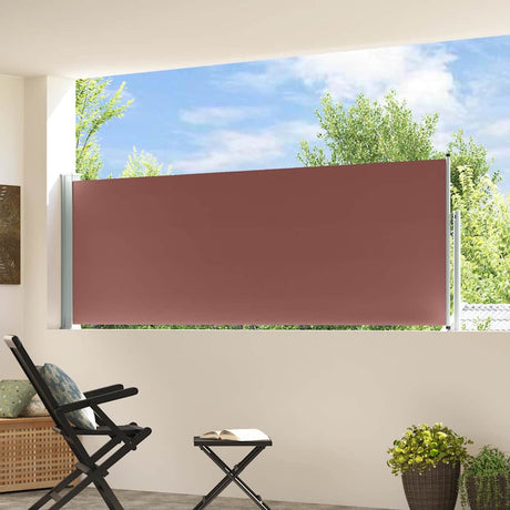 Vidaxl Garden Bildschirm ausziehbar 100x300 cm braun