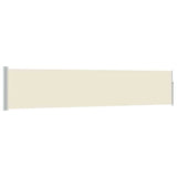 Vidaxl Gartenbildschirm ausziehbar 100x500 cm Creme