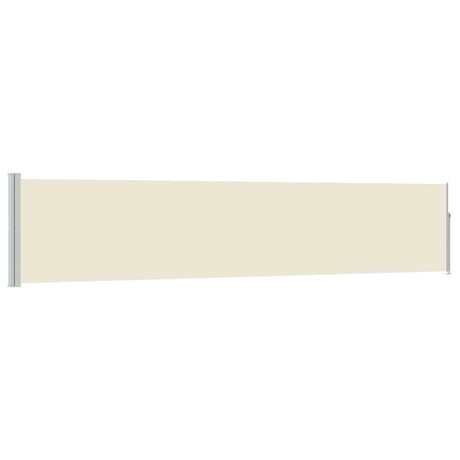 Vidaxl Gartenbildschirm ausziehbar 100x500 cm Creme