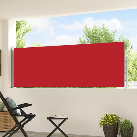 Vidaxl Garden Bildschirm ausziehbar 100x500 cm rot