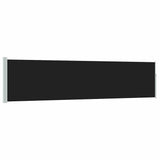 Vidaxx ausziehbarer Gartenschirm 120x500 cm schwarz