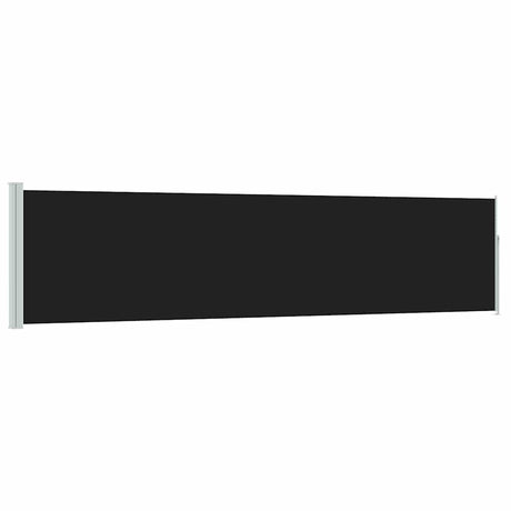 Vidaxx ausziehbarer Gartenschirm 120x500 cm schwarz