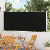 Vidaxx ausziehbarer Gartenschirm 120x500 cm schwarz