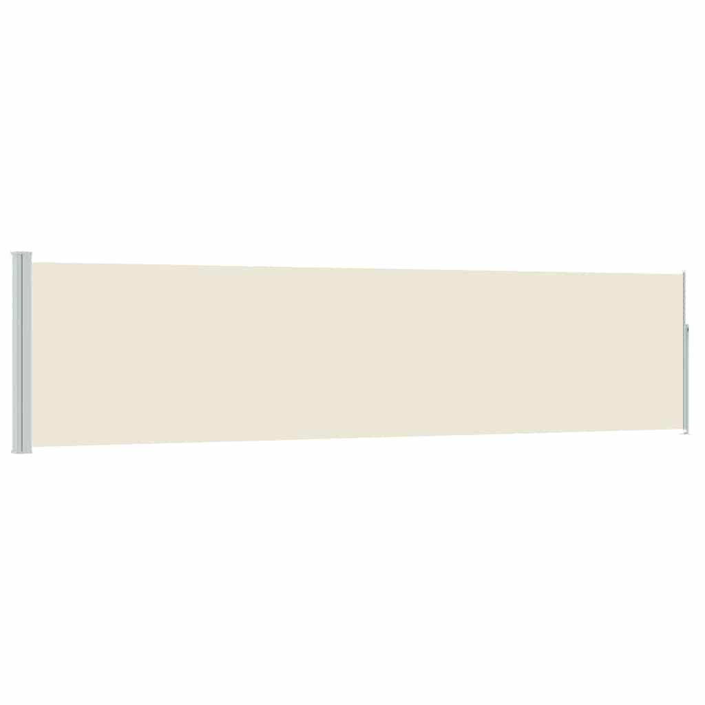 Vidaxx ausziehbarer Gartenschirm 120x500 cm creme