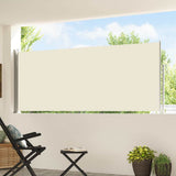 Vidaxx ausziehbarer Gartenschirm 120x500 cm creme